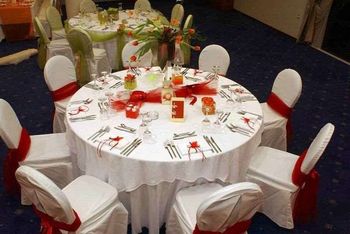 Tavola da matrimonio decorata