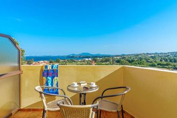 Il balcone della camera executive